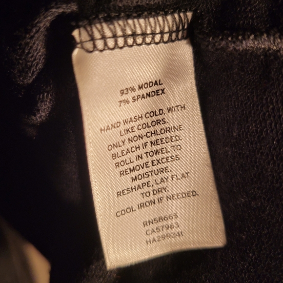 Halogen Draped Tie Back Hi-Lo Black Blouse Women's L - Picture 3 of 5